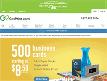 Tablet Screenshot of gotprint.ie